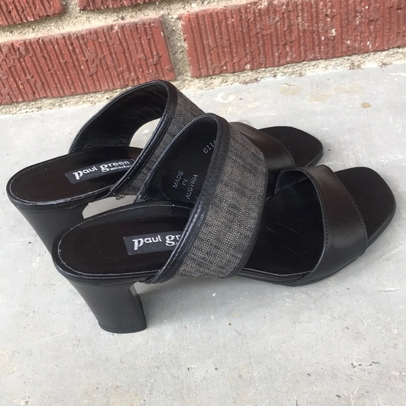 Paul Green Handmade Slides with Heel - Picture 4 of 8